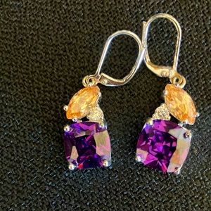 Vintage NVC Nataliya V. Collister CZ Earrings